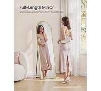 Songmics Full Length Mirror, 150 X 40 Cm, Rectangle Full Body Mirror With Stand