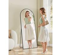 Songmics Full Length Mirror, 165 X 60 Cm, Arched Full Body Mirror With Stand