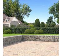 Songmics Gabion Baskets, Slim And Narrow Garden Mesh Cages In A Set Of 3, Suitable For Low-Profile Landscaping, Galvanised, Silver