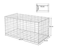 SONGMICS Gabion Stone Basket Retaining Wall Garden wire cage fench privacy fench