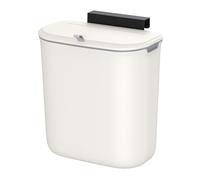 9L Hanging Trash Can, White