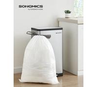 Songmics Heavy-Duty Bin Bags, Drawstring Rubbish Bags For 13-Gallon (50L) Kitchen Bins, Pre-Separated