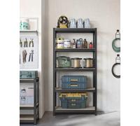 SONGMICS Heavy Duty Steel Shelving Unit with 5 Tool Free Tiers in Light Beige SONGMICS Light Beige