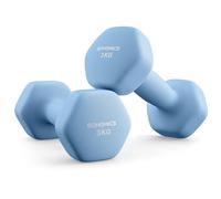 SONGMICS Hex Dumbbells Pair, 2 x 3 kg, Non-Slip PVC Coating