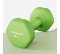 SONGMICS Hex Shaped Dumbbells Neoprene Exterior Reliable Weights in Lime SONGMICS Lime