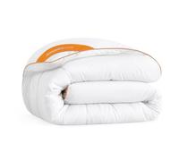 SONGMICS HOME Duvet, 200 x 135 cm Quilt, Quilted Duvet Insert with 8 Loops, 10.5 TOG Comforter, Single Size Duvet Insert, Box Stitched Duvet, Cloud White TDC011W01
