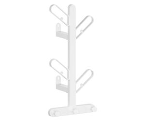 SONGMICS HOME Wall-Mounted Coat Rack, Branch-Look, 7 Hooks, Ball Tips
