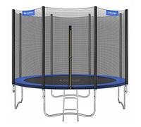 SONGMICS Kids Trampoline, 10 ft, 305 cm Dia., with Enclosure Net, Ladder
