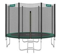 SONGMICS Kids Trampoline, 10 ft, 305 cm Dia., with Enclosure Net, Ladder