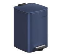 SONGMICS Kitchen Bin, 5.2-Gallon (20 L) Trash Bin, Steel Pedal Bin, with Inner Bucket, Soft Close and Stays Open, Midnight Blue LTB592Q02