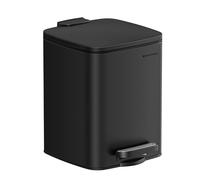 SONGMICS Kitchen Bin, 6L Stainless Steel Pedal Bin