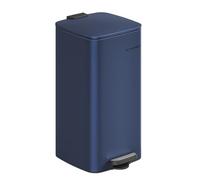 SONGMICS Kitchen Bin, 8-Gallon (30 L) Trash Bin, Steel Pedal Bin, with Inner Bucket, Soft Close and Stays Open, Midnight Blue LTB593Q02