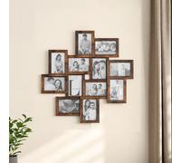 SONGMICS Large Multi Picture Wall Frame Family Photo Display Collection in Brown SONGMICS Brown