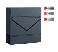 Wall-Mounted Letter Box with Lock and Lid