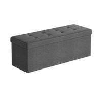 SONGMICS MAZIE Collection Storage Ottoman Bench 110 cm Folding Foot Rest S