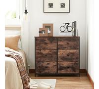 SONGMICS Medium Chest of Drawers with 6 Fabric Drawers Metal Frame in Brown SONGMICS Brown