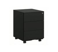 Songmics Mobile File Cabinet, Lockable, With 3 Drawers, Hold Documents, Stationery, Pre-Assembled, For Office, Home Office