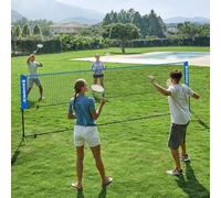 SONGMICS Multi Purpose Sports Net Adjustable Poles Large Portable Net in Cobalt SONGMICS Cobalt