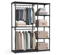 SONGMICS Open Wardrobe - Freestanding Wardrobe Vertical Shelf