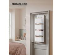 Songmics Over-Door Storage Organiser, Hanging Storage With 4 Compartments, Wardrobe Storage Organiser