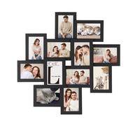 Songmics Photo Frame 12 Window Black 63.3x63.3x3.6cm