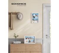 A4 Picture Frame with 3 Mats, Shadow Box with 4 Wood Push Pins, Deep Multi Photo Frame, Collage Frame, A4, 4x6, or 4x4 Photos