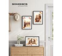 Songmics Picture Frames, Set Of 3 Photo Frames For A3, A4, 11X14 Pictures, With Mats, Gallery Frames, For Wall Or Table