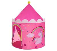 SONGMICS Play Tent, Princess Castle for Toddlers, Collapsible Play Structure, Pop Up Teepee, Gift for Kids, Indoor and Outdoor, Carry Bag, Pink and Yellow, LPT04PY