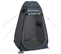 Songmicshome Portable Pop up Tent, with Zippered Carrying Bag, Dark Grey-Blue, Black