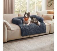Songmics Roomy Dog Sofa Bed, Calming Pet Lounger, Extra Large Comfort For Medium To Large Dogs, Dark Grey