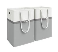 SONGMICS Set of 2 Laundry Basket, 110 L, with Short and Long Handles