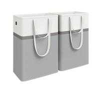 Collapsible Laundry Hampers Set of 2, Dove Grey / 75 L