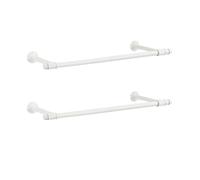 SONGMICS Set of 2 Wall-Mounted Clothes Rail, Steel, 30 x 84 x 7 cm