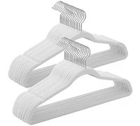 50 Velvet Hangers Set, White / 30