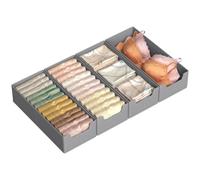 Set of foldable drawer organisers with dividers, 40 x 16 cm without Dividers