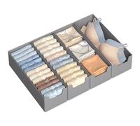 Set of foldable drawer organisers with dividers, 40 x 16 cm without Dividers