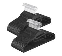 SONGMICS Set of 50 Plastic Hangers Coat Hangers with UShaped Opening SpaceS