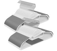 Space Saving Clothes Hangers, White + Grey