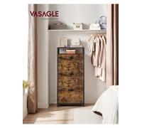Songmics Shoe Cabinet, High Shoe Storage Cabinet With 3 Folding Doors, Open Shelf, Inner Divider, In The Hallway