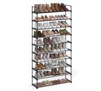 SONGMICS Shoe Rack, 10-Tier Metal Shoe Storage Organiser