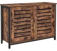 Songmics Sideboard,storage Cabinet, Living Room,hall,kitchen,home Office,steel Frame,industrial Style, Rustic Brown And Black