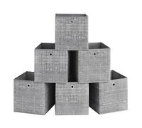Foldable Storage Box, Heathered Grey / 33 x 33 x 33 cm