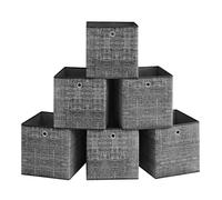 Foldable Storage Box, Heathered Black / 33 x 33 x 33 cm
