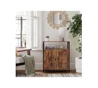 Songmics Storage Cabinet, Multipurpose Cabinet, Sideboard, Adjustable Shelves, Slat Door, Steel Frame,
