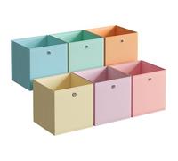 Set of Cube Storage Unit, Lavender Purple + Cool Blue + Moonlight Green + Te / 33L x 33W x 33H cm