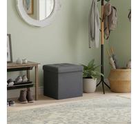 Songmics Storage Ottoman, Storage Bench, Footrest, Bed End Stool, For Living Room, Bedroom, 30 X 30 X 30 Cm