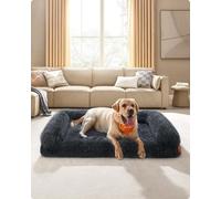 Songmics Supreme Dog Lounger, Extra Large Foam Mat With Washable Design, Dark Grey