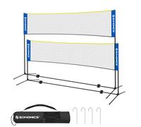 SONGMICS SYQ500Q02 5 m Badminton Net, Volleyball Net, Adjustable Poles in Height