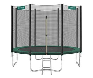 SONGMICS Trampoline, 6FT / 8FT / 10FT Trampoline. Kids Outdoor Trampoline with Enclosure Net, Safety Pad, Ladder
