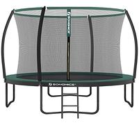 SONGMICS Trampoline, 8FT / 10FT / 12FT Trampoline. Kids Outdoor Trampoline with Enclosure Net, Safety Pad, Ladder